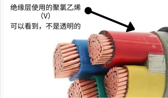 VV電纜，絕緣不透明